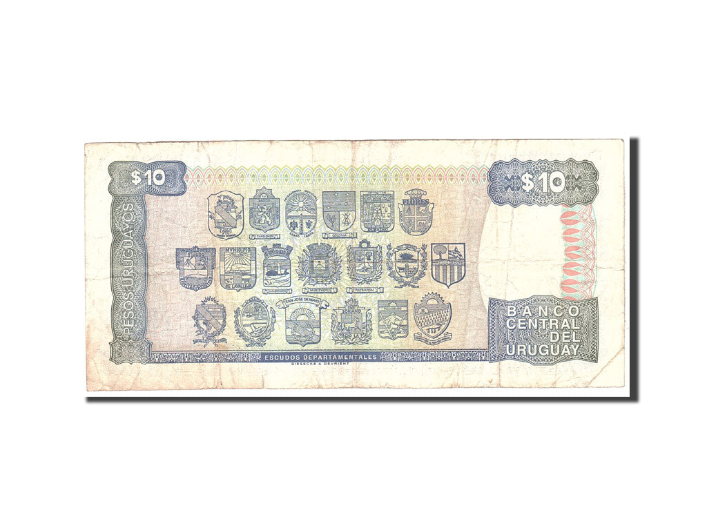 Uruguay, 10 Pesos Uruguayos, 1995, KM:73Ba, Undated, MB