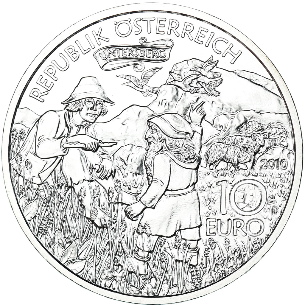 Munten, Oostenrijk, 10 Euro, 2010, Vienna, (Wien), FDC, Zilver, KM:3186