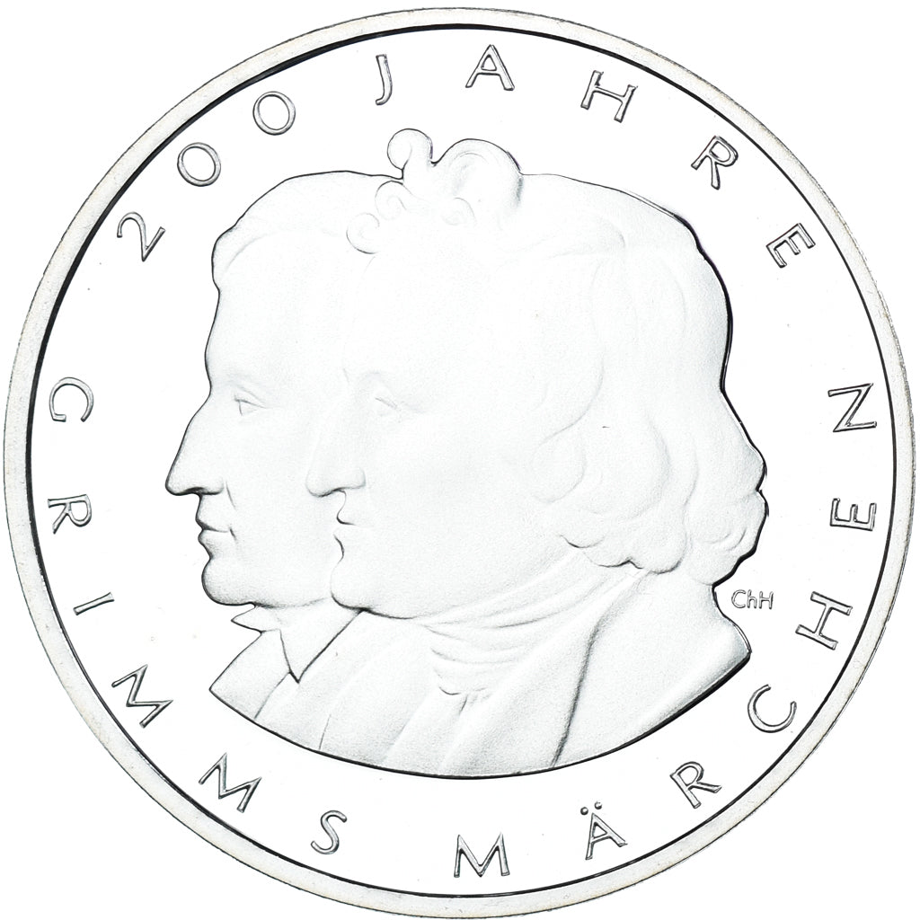 GERMANY - FEDERAL REPUBLIC, 10 Euro, Les frères Grimm, 2012, Stuttgart, BE