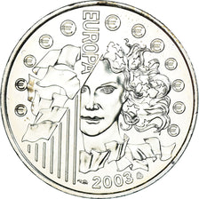 France, 1/4 Euro, 2003, Paris, MS(65-70), Silver, KM:1991