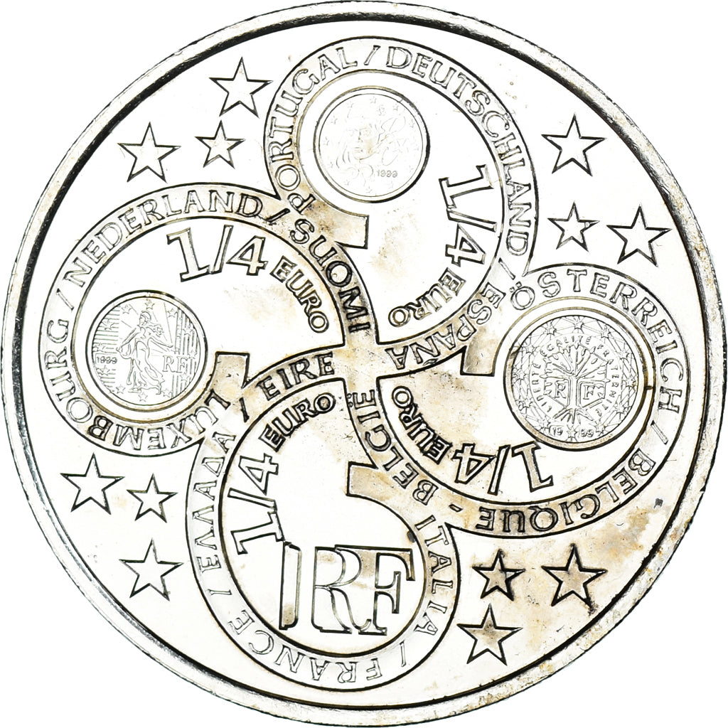 France, 1/4 Euro, 2003, Paris, MS(65-70), Silver, KM:1991