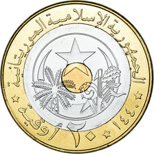 Monnaie, Mauritanie, 20 Ouguiya, 2018, SPL, Tri-Metallic, KM:15
