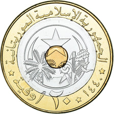 Coin, Mauritania, 20 Ouguiya, 2018, MS(63), Tri-Metallic, KM:15
