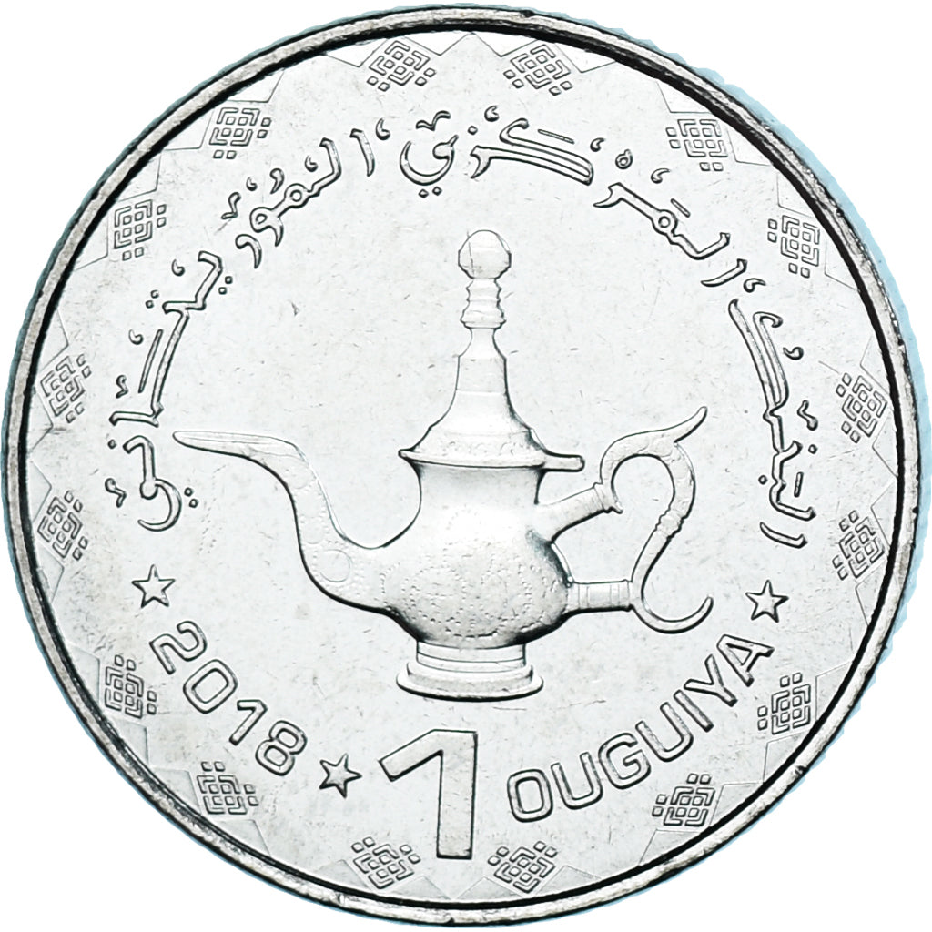 Monnaie, Mauritanie, Ouguiya, 2018, SPL, Nickel plaqué acier, KM:12