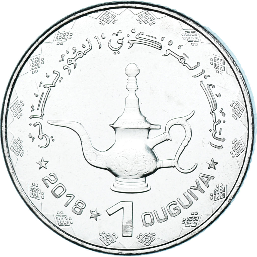 Monnaie, Mauritanie, Ouguiya, 2018, SPL, Nickel plaqué acier, KM:12