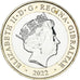 Coin, Gibraltar, 2 Pounds, 2022, Christmas, MS(63), Bi-Metallic