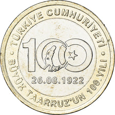 Moneta, Turchia, Lira, 2022, 100th Anniversary of the Great Offensive., SPL