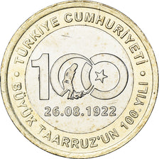Monnaie, Turquie, Lira, 2022, 100th Anniversary of the Great Offensive., SPL
