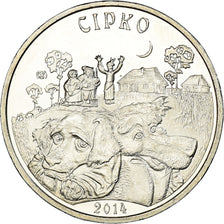 Coin, Kazakhstan, 50 Tenge, 2014, Kazakhstan Mint, Sirko, MS(63), Nickel Silver