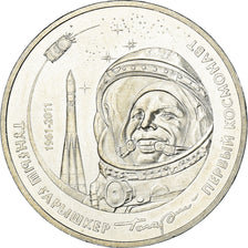 Moneta, Kazakistan, 50 Tenge, 2011, Kazakhstan Mint, The First Cosmonaut - Yuri