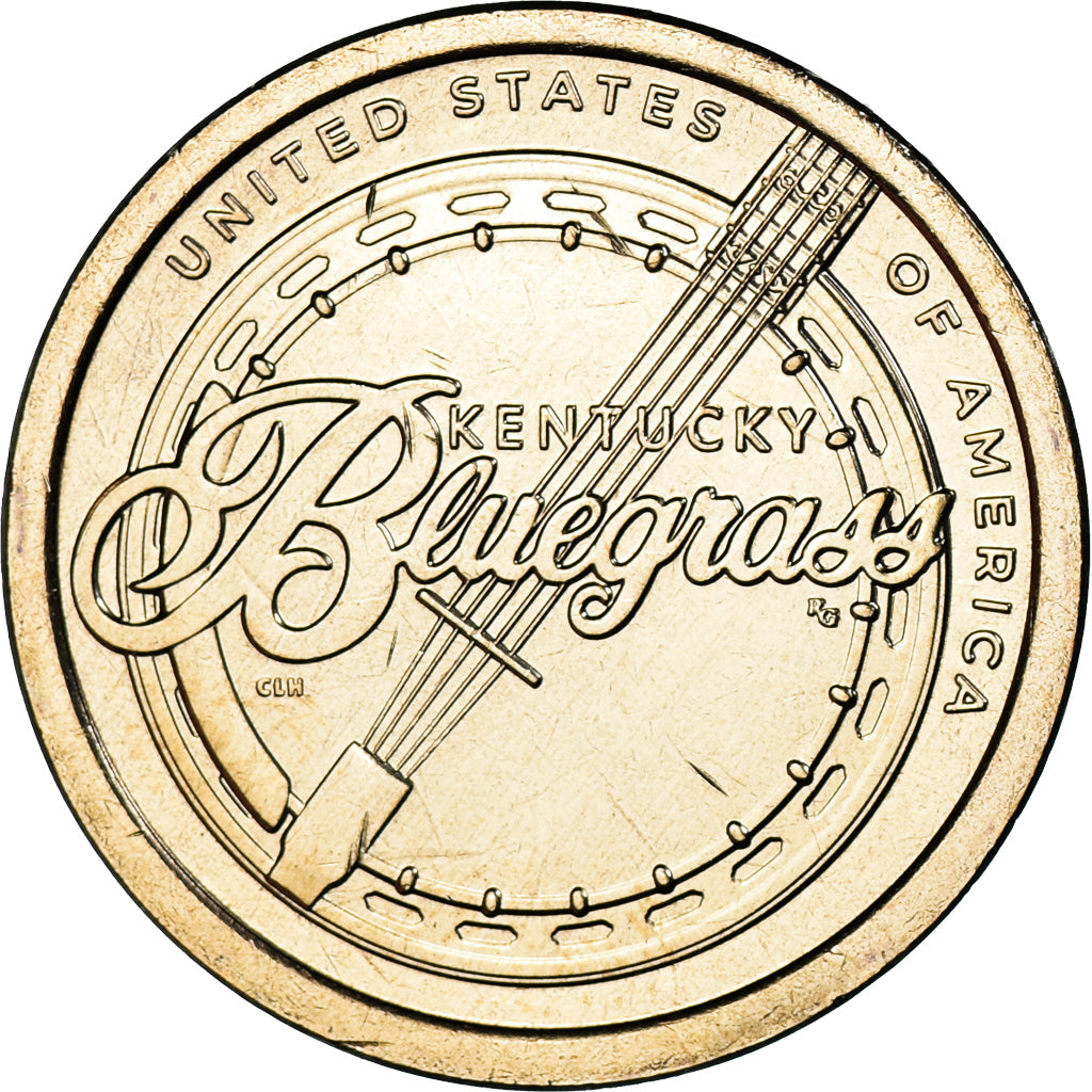 Moneta, USA, Dollar, 2022, Denver, American Innovation - Kentucky, MS(63), Brass