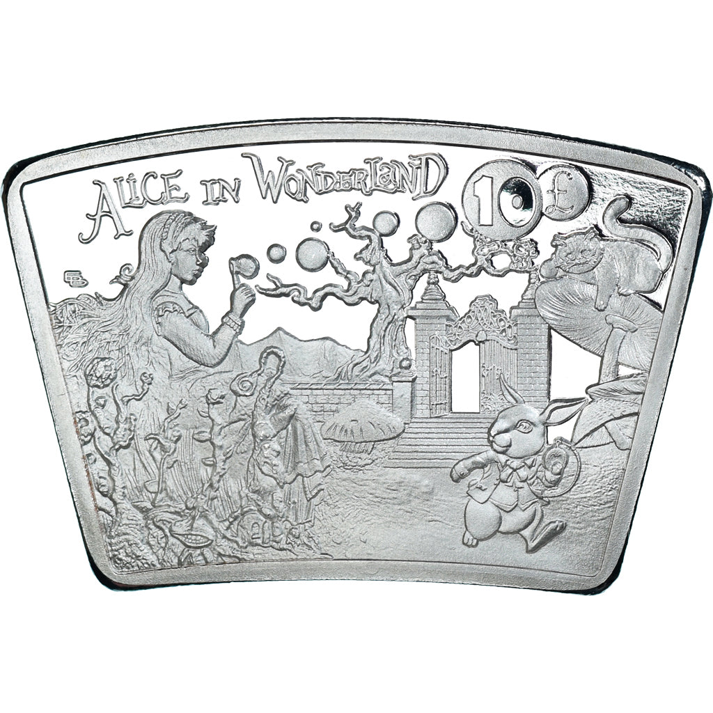 Monnaie, Gibraltar, Cheshire, 10 Pounds, 2022, Alice in Wonderland Cat