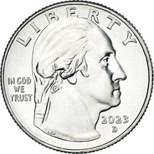 Coin, United States, quarter dollar, 2023, Denver, Bessie Coleman, MS(63)