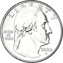 Coin, United States, quarter dollar, 2022, Denver, Anna May Wong, MS(63)