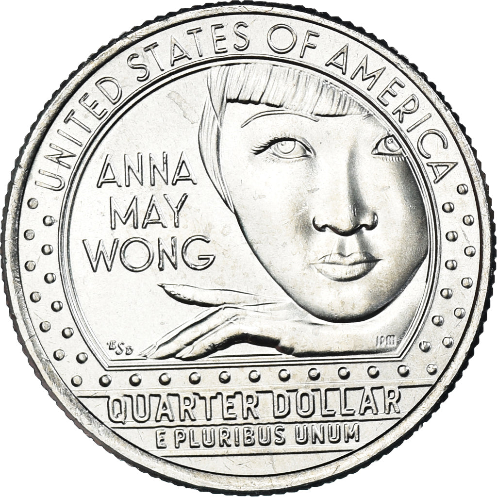 Coin, United States, quarter dollar, 2022, Philadelphia, Anna May Wong, MS(63)