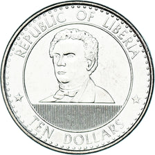 Münze, Liberia, 10 Dollars, 2022, Joseph Jenkins Roberts, UNZ, Nickel plated