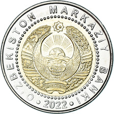 Munten, Oezbekistan, 1000 Soʻm, 2022, Armoiries nationales, UNC-, Bi-Metallic