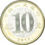 Münze, China, 10 Yüan, 2017, Année du Coq, UNZ, Bi-Métallique: centre