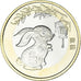 Monnaie, Chine, 10 Yüan, 2023, Année du Lapin., SPL, Bimétallique, KM:2680
