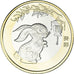 Coin, China, 10 Yüan, 2023, Année du Lapin., MS(63), Bi-Metallic, KM:2680