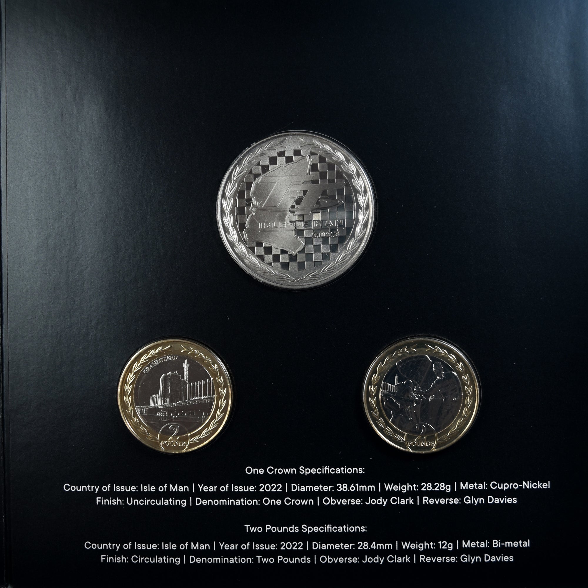 Moneta, Isola di Man, Set, 2022, TT RACES, course de moto.FDC, FDC, N.C.