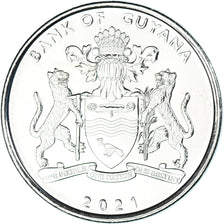 Coin, Guyana, 100 Dollars, 2021, 55 Years of Independence.colorized., MS(63)