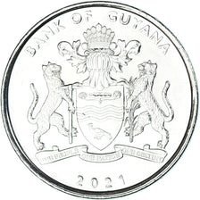 Coin, Guyana, 100 Dollars, 2021, 55 Years of Independence.colorized., MS(63)