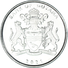 Coin, Guyana, 100 Dollars, 2021, 55 Years of Independence.colorized., MS(63)