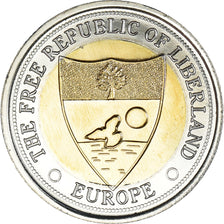 Coin, Eurozone, 10 merits, 2023, LIBERLAND, MS(63), Bi-Metallic