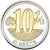 Coin, Eurozone, 10 merits, 2023, LIBERLAND, MS(63), Bi-Metallic