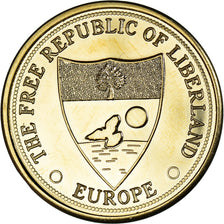 Moneda, Eurozone, 5 Merits, 2017, LIBERLAND, SC, laiton