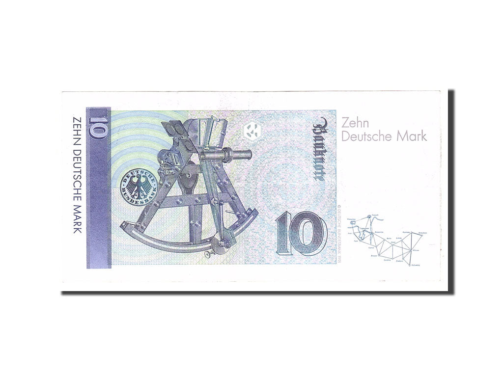 GERMANIA - REPUBBLICA FEDERALE, 10 Deutsche Mark, 1989, KM:38a, 1989-01-02, BB