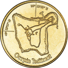 Moneda, Ucrania, 100 Hryven, 2022, île du serpent.FDC, FDC, Aluminio - bronce