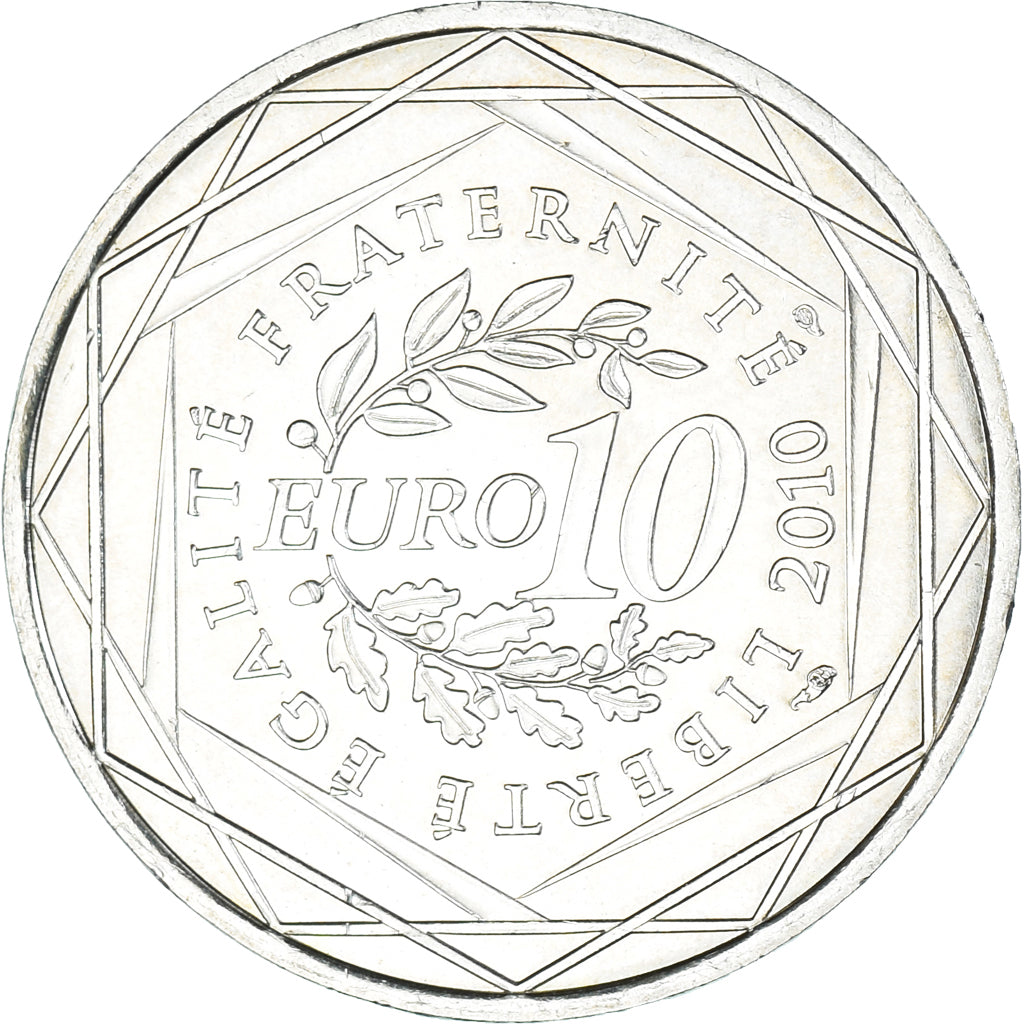 Frankreich, 10 Euro, Bretagne, 2010, Paris, UNZ, Silber, KM:1648