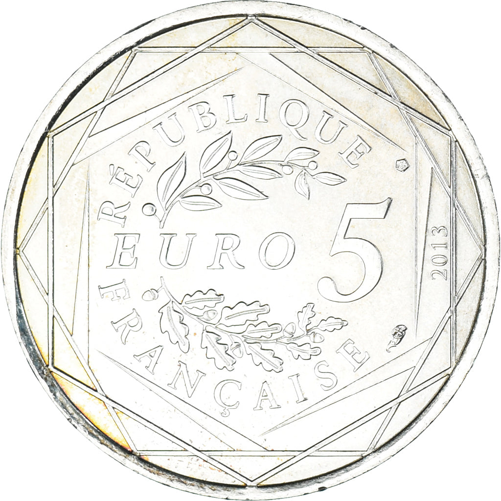 Francia, 5 Euros, Fraternité, 2013, SPL-, Argento, Gadoury:EU647
