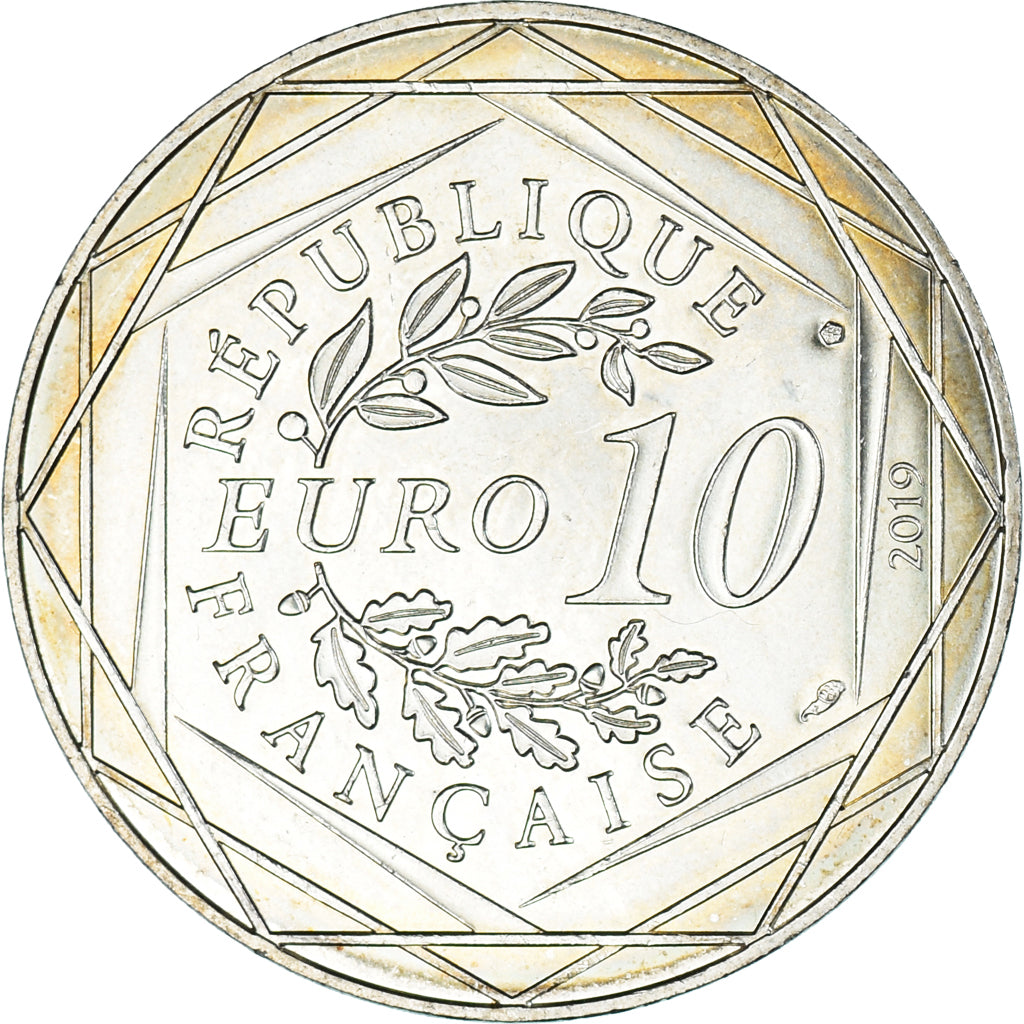 France, 10 Euro, 2019, Louis XIV, MS(60-62), Silver