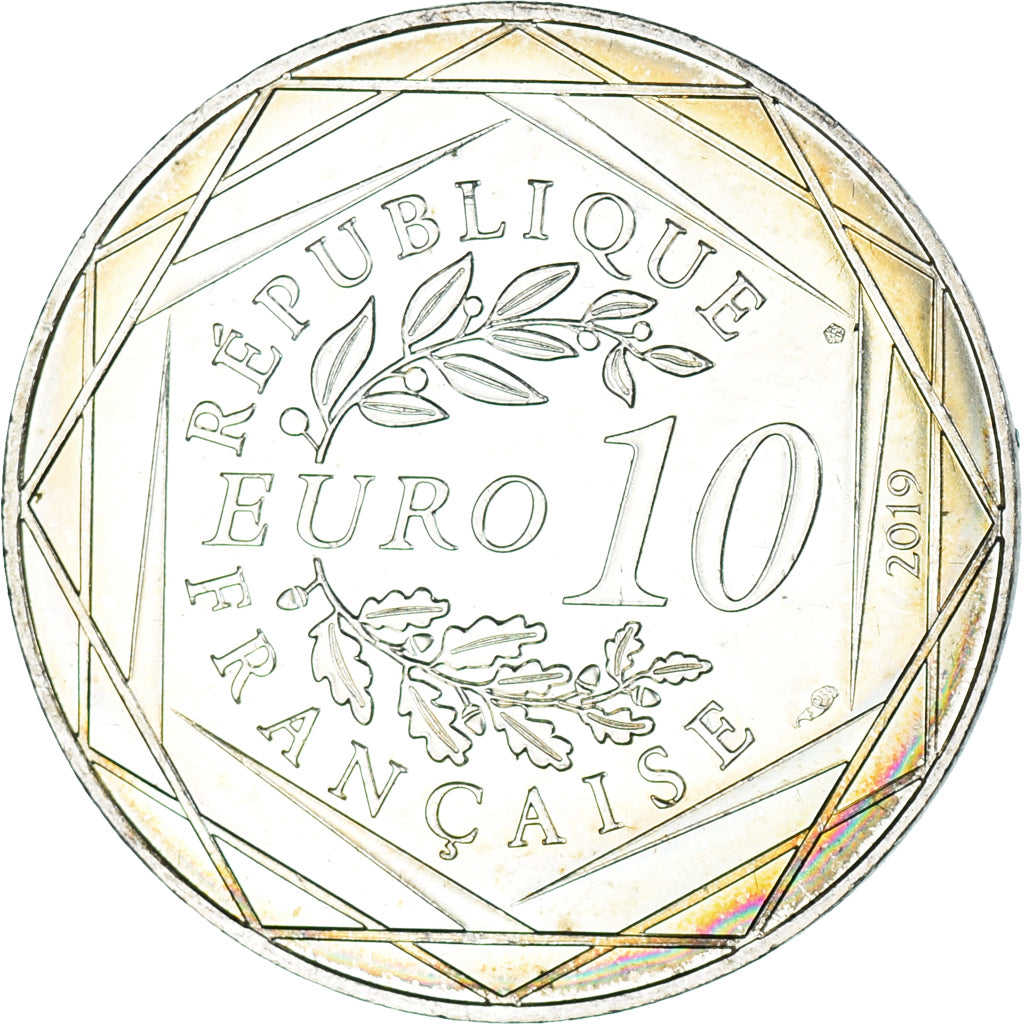 Francja, 10 Euro, Pièces d'Histoire, 2019, Paris, D'Artagnan, MS(65-70), Srebro