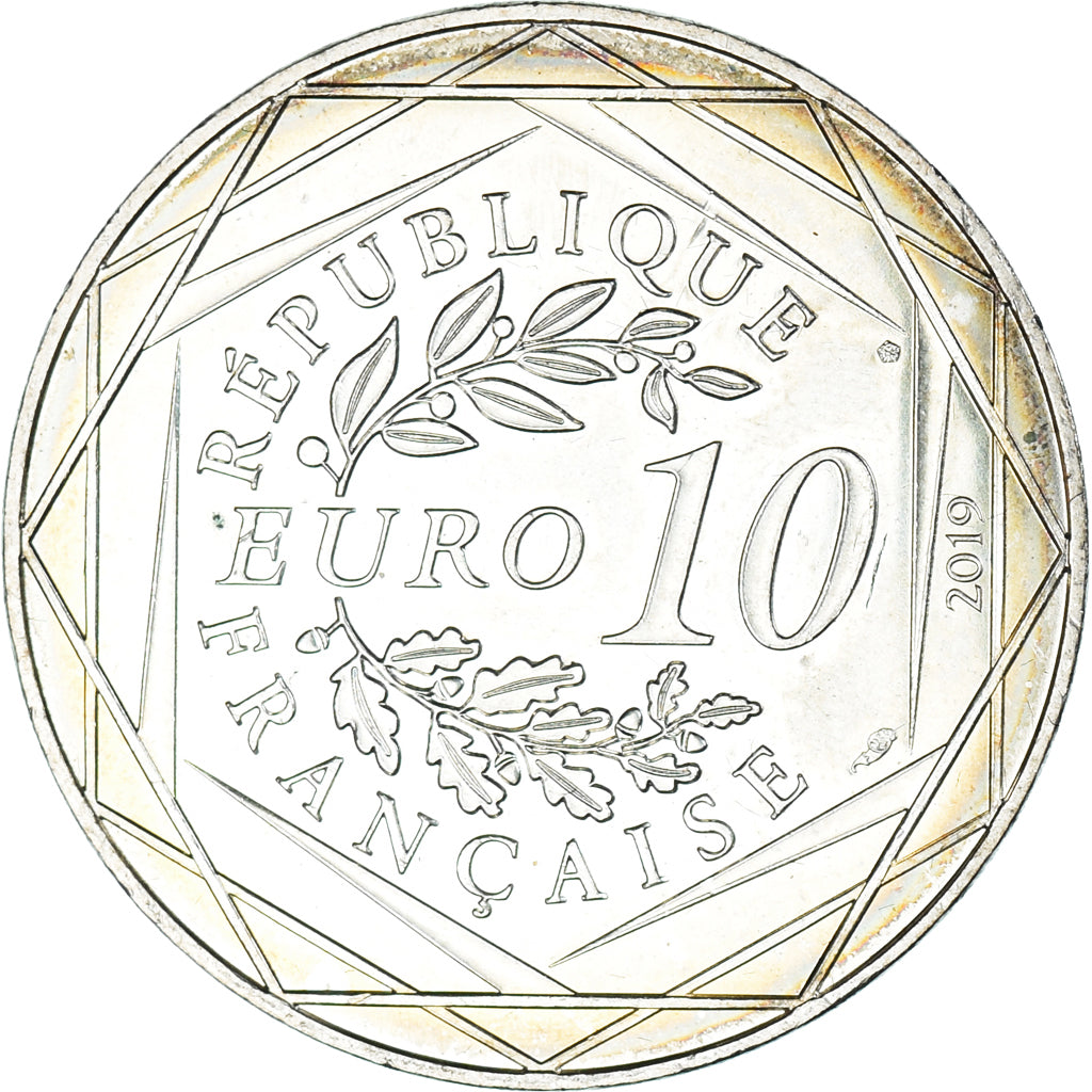 France, Franc à cheval, 10 Euro, Pièces d'Histoire, 2019, Paris, FDC, Argent
