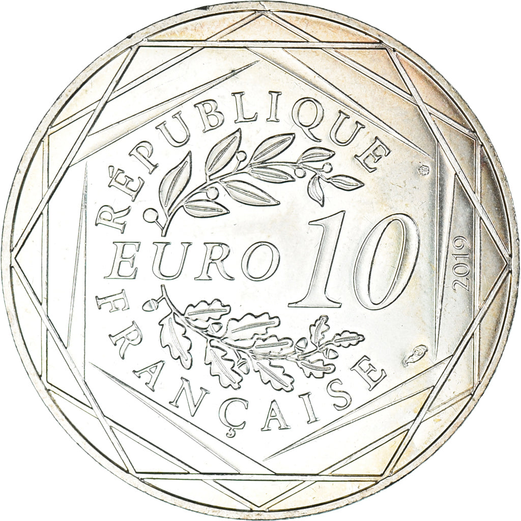 França, 10 Euro, PIECE D'HISTOIRE LOUIS XVI, 2019, MS(65-70), Prata