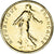 Monnaie, France, 1/2 Franc, 1968, Fantasy coinage, SUP, Golden
