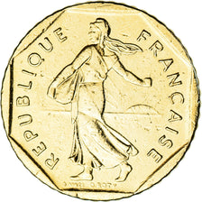 Moneta, Francja, 2 Francs, 1981, Fantasy coinage, AU(55-58), Golden