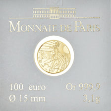 France, Monnaie de Paris, 100 Euro, 2008, Paris, Semeuse FDC, MS(65-70), Gold