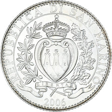 San Marino, 5 Euro, 2006, Rome, Melchiorre Delfico, MS(63), Silver, KM:472
