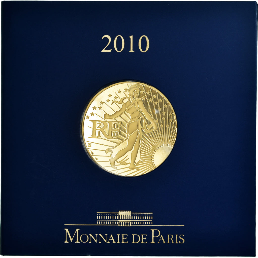 Francja, Monnaie de Paris, 500 Euro, La Semeuse, 2010, Paris, FDC, MS(65-70)
