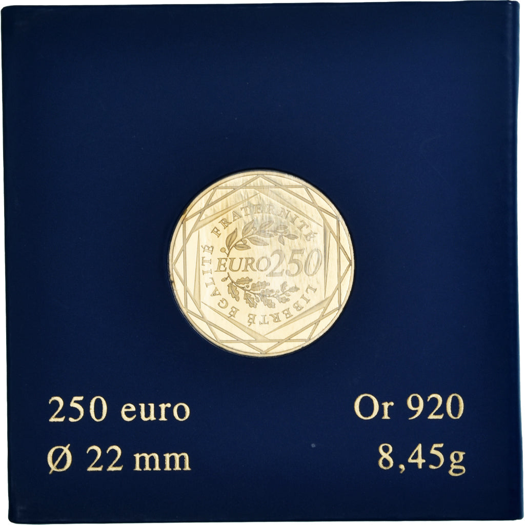 France, Monnaie de Paris, 250 Euro, 2009, Paris, FDC, MS(65-70), Gold, KM:1583