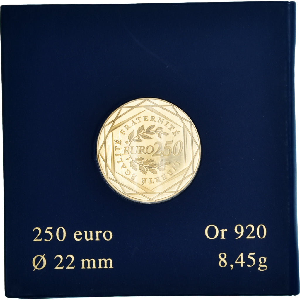 France, Monnaie de Paris, 250 Euro, 2009, Paris, FDC, MS(65-70), Gold, KM:1583