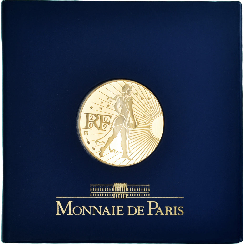 França, Monnaie de Paris, 250 Euro, 2009, Paris, FDC, MS(65-70), Dourado