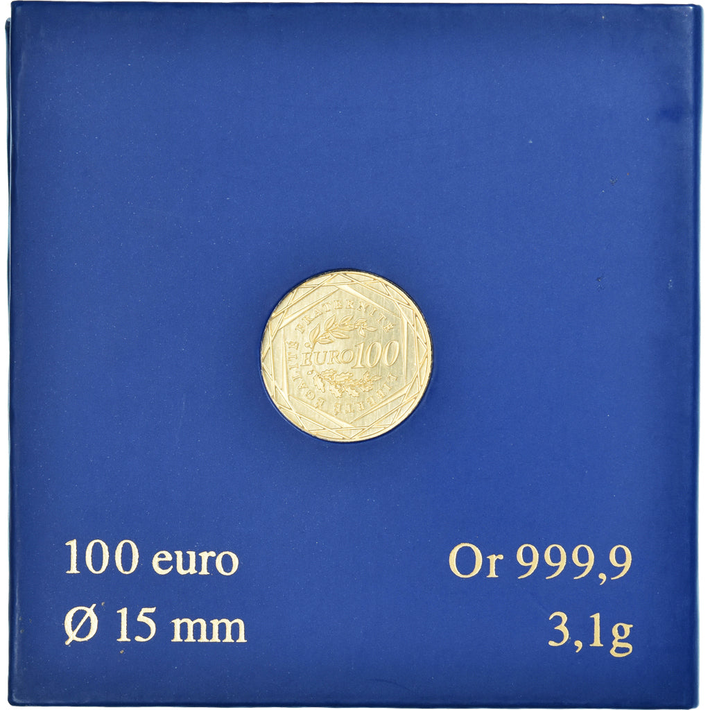 France, 100 Euro, Monnaie de Paris, La Semeuse, 2009, Paris, FDC, MS(65-70)