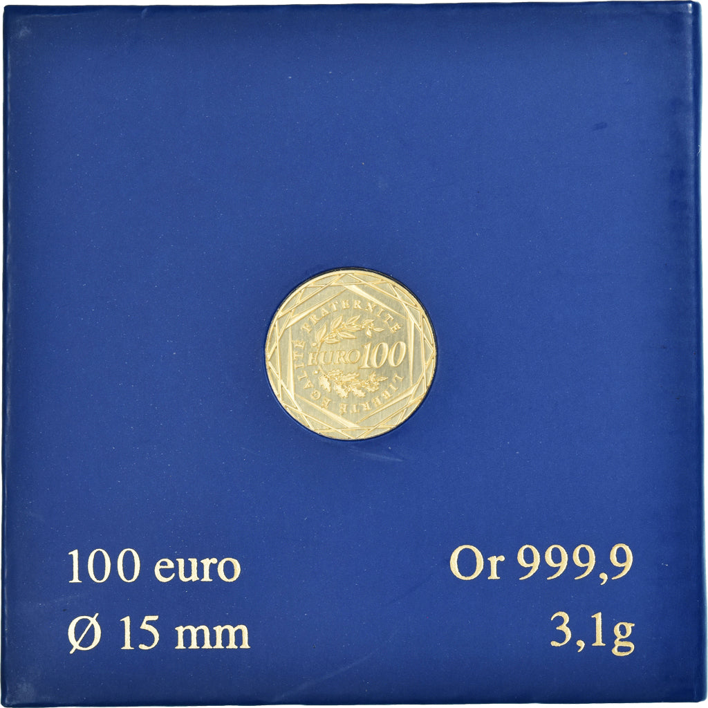 France, 100 Euro, Monnaie de Paris, La Semeuse, 2009, Paris, FDC, MS(65-70)