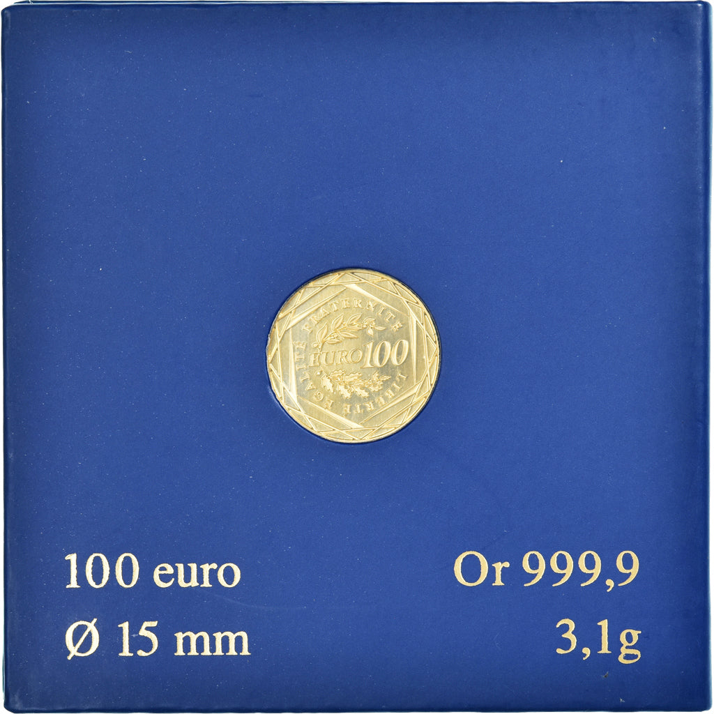 France, 100 Euro, Monnaie de Paris, La Semeuse, 2009, Paris, FDC, MS(65-70)